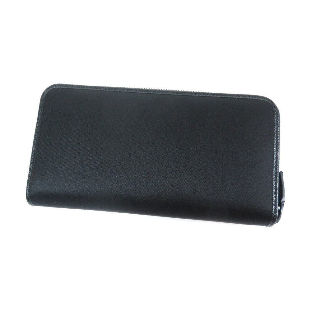 Prada Long Wallet Round Zip Black